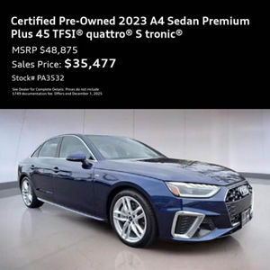 A4 Sedan Premium Plus 45 TFSI® quattro® S tronic®